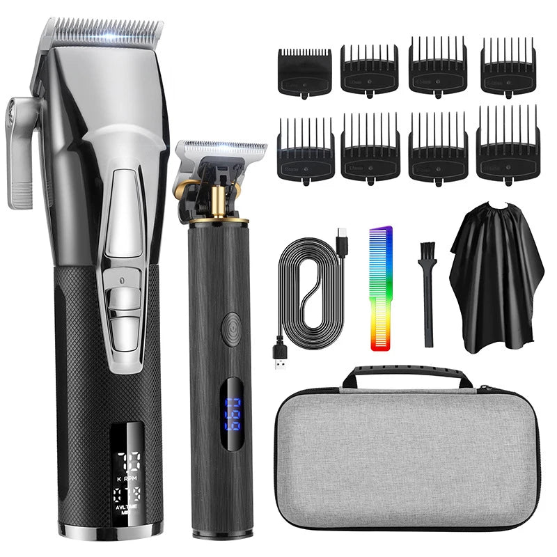 Hair Trimmer For Men Shaver Professional Hair Clipper Haircuter Men's Barber Beard Trimmer Rechargeable Hair Cutting Machine