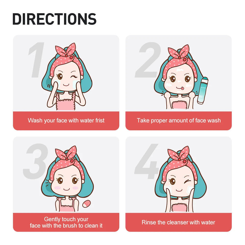 Electric Face Cleansing Brush Facial Cleanser Sonic Facial Cleansing Brush Scrubber Skin Massager