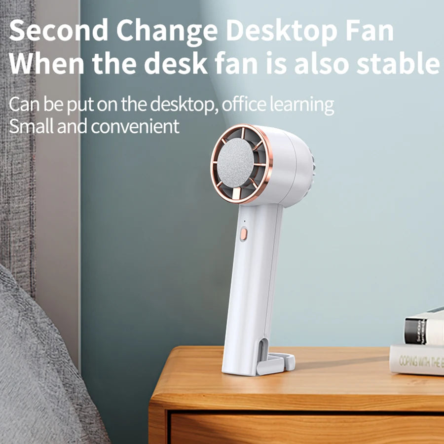 2000mAh Portable Air Cooler Mini Fans Air Conditioning Fan Rechargeable Cooler Small Fan Air Conditioner Portable Fan