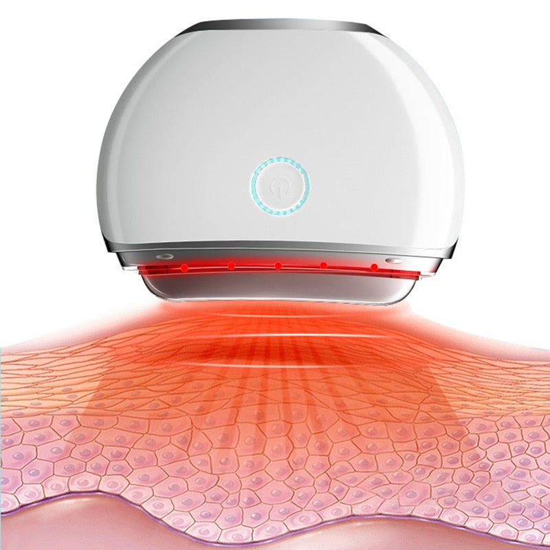 Electric Guasha Scraper Face Massager Vibration Red Blue Light Facial Lifting Firming Slimming Skin Care Beauty Device