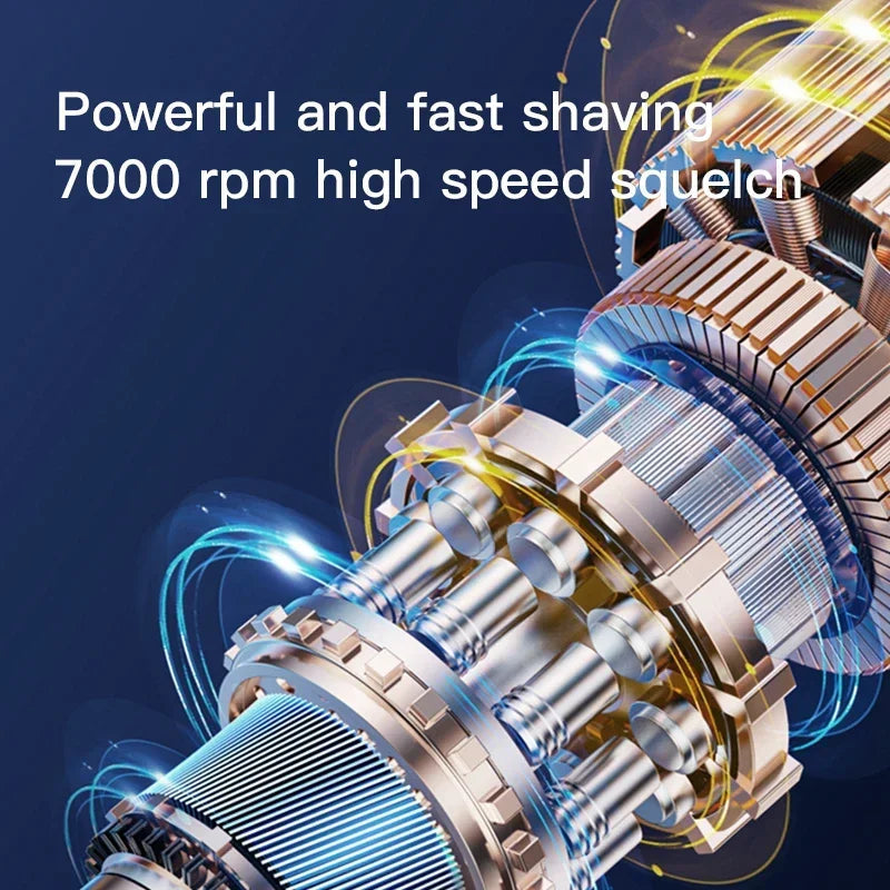 Mini Electric Travel Shaver for Men Pocket Size Washable Rechargeable Portable Painless Cordless Trimmer Knives Face Beard Razor