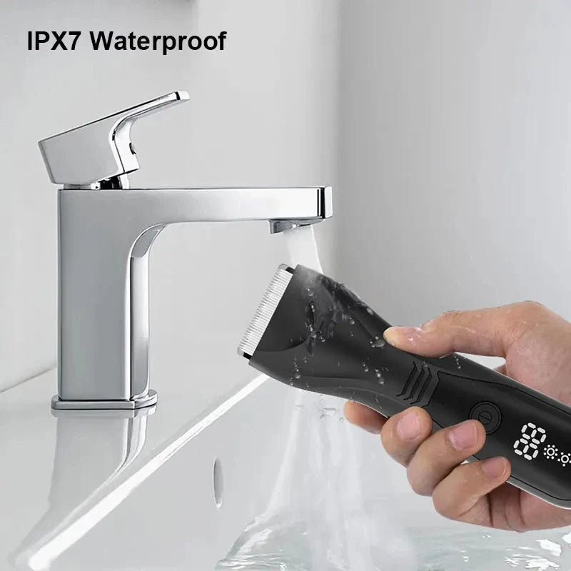 Rechargeable LED Display Hair Clipper Hair Trimmer For Men Shaver Hair Cutting Machine Barber Accessories Cut Machine Beard