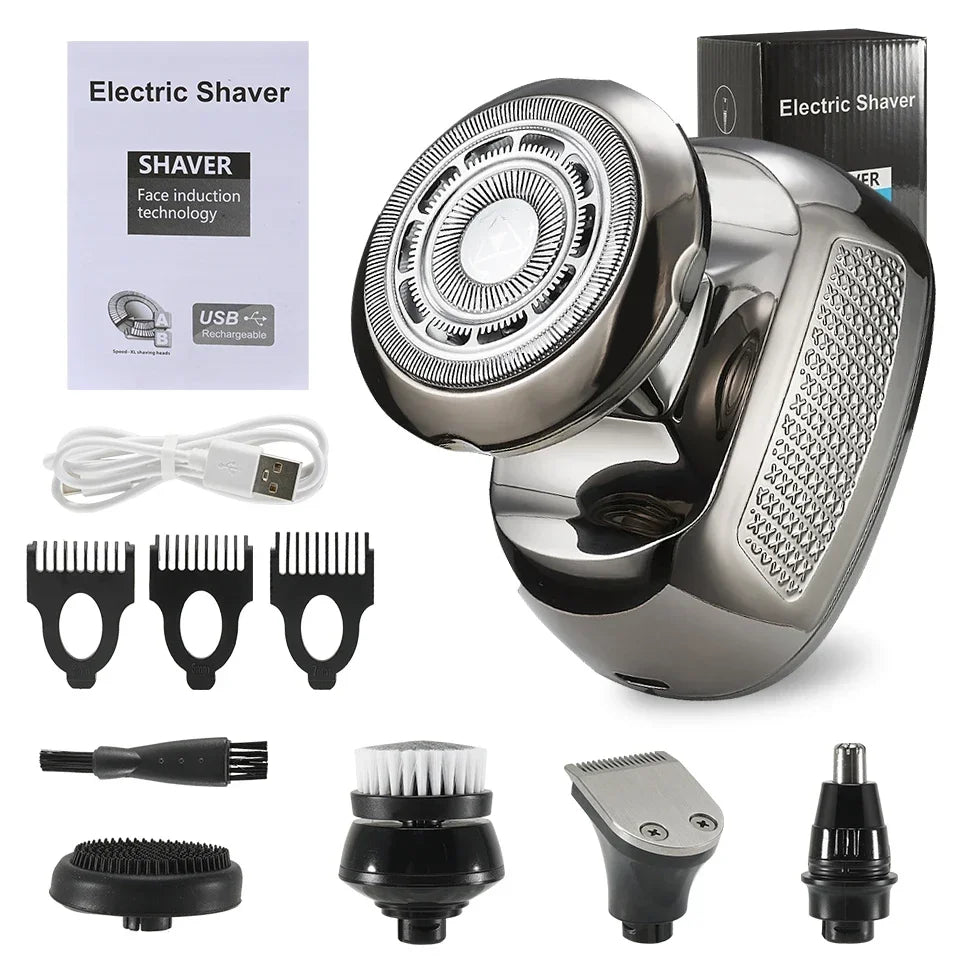 Shaver for Men Electric Shaver Bald Head Shaver 5 in 1 Hair Clipper for Bald Man Beard Trimmer Shaving Machine Bald Head Razor