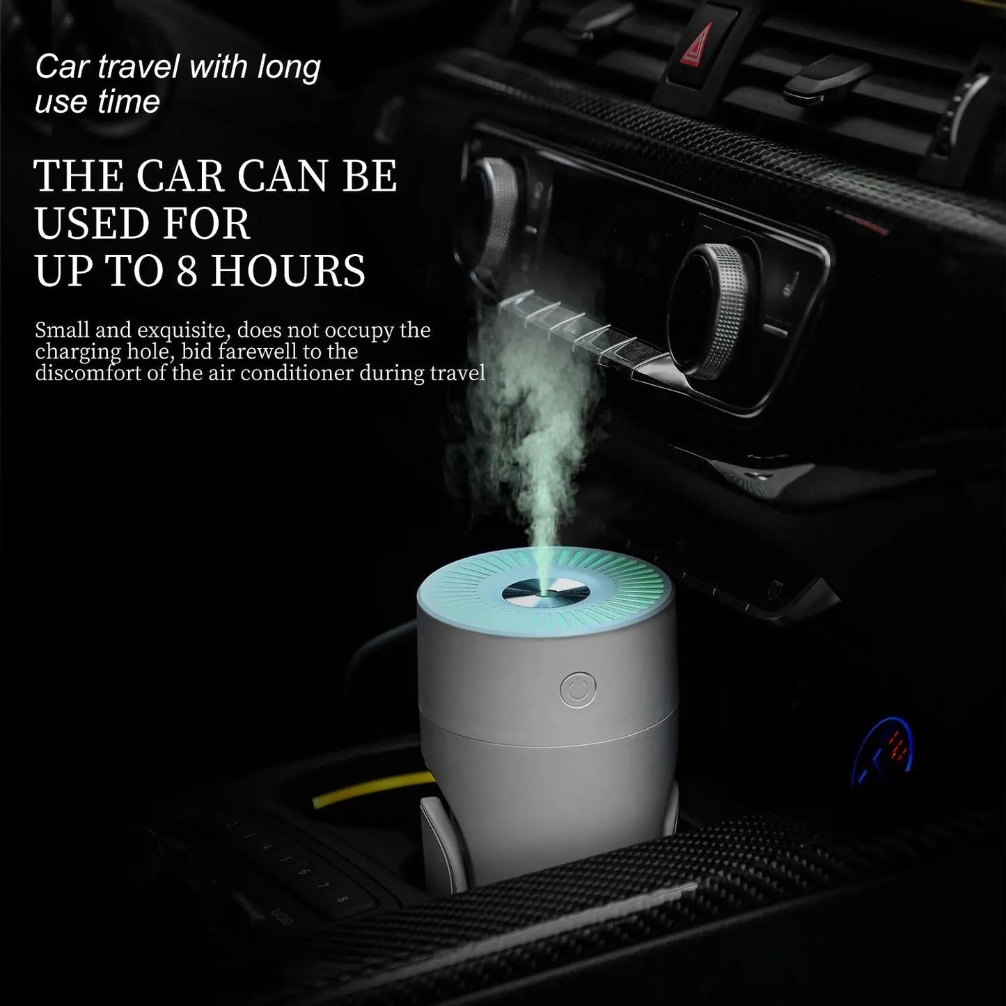 Humidifier Mute for Both Car and Home Adjustable Angle Use Intelligent Constant Humidity USB Automatic Spray Air Purifier