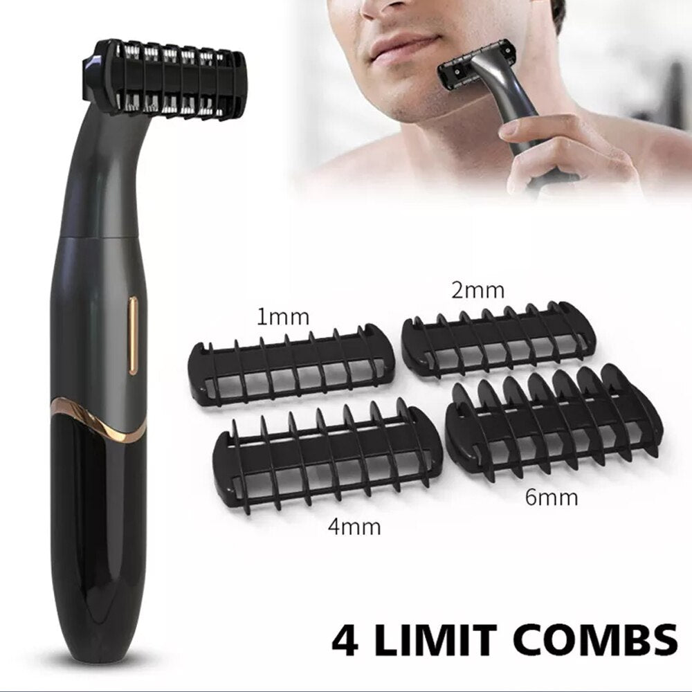3 in 1 Electric Hair Shaver Nose Hair Trimmer Eyebrow Trimmer With LED Display Lady Shaver Bikini Line Zone Pubic Hair Removal