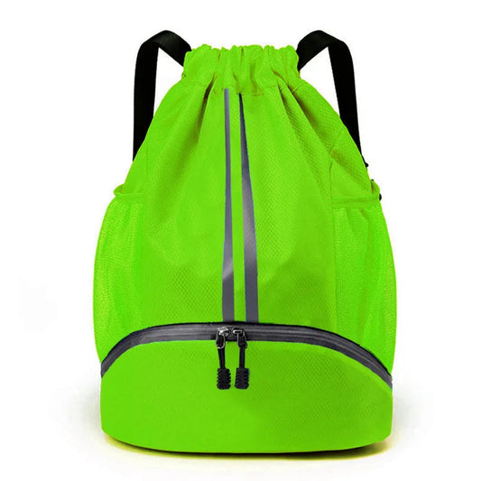Outdoor Men Sports Bags Large Football Basketball Bag Gym Swimming Drawstring Bag Women Camping Waterproof Shoes Oxford Backpack