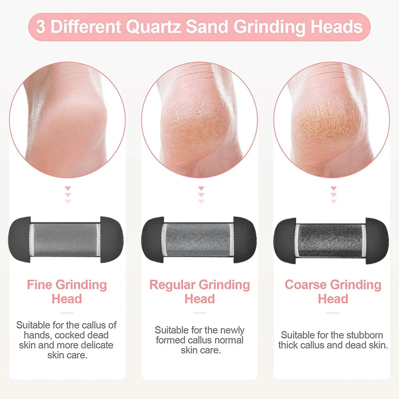 Electric Foot File Callus Remover Machine Pedicure Device Foot Clean Feet For Heel Hard Cracked Dead Skin Foot Grinder Tool