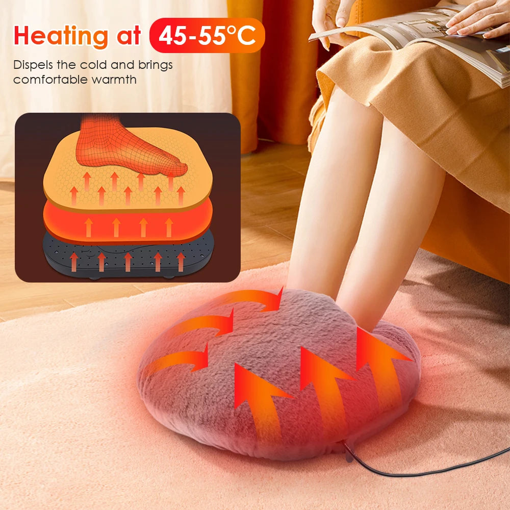 USB Foot Warmer Constant Temperature Heating Pad Soft Velvet Washable Winter Warm Foot Hand Warmer warmer for Home Office