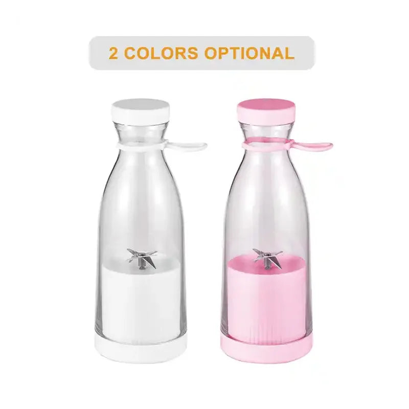 Portable Electric Juicer Cup Handheld 6-blade USB Rechargeable Multifunctional Fruit Blender 380ml Mini Juicer