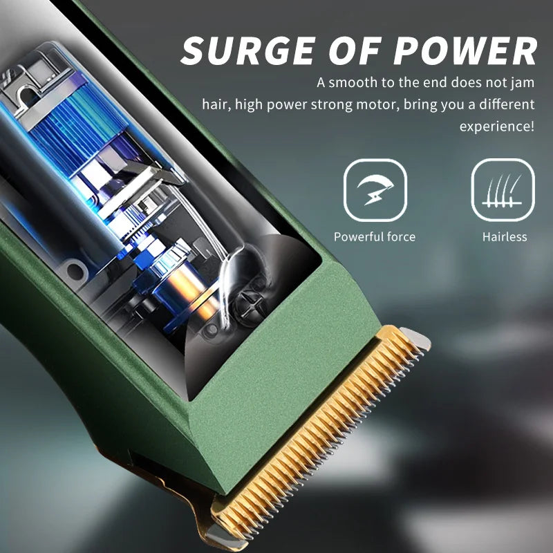 Professional Men's Hair Clipper New Multi Functional Beard Barber USB Charging Portable Cordless Hair Trimmer