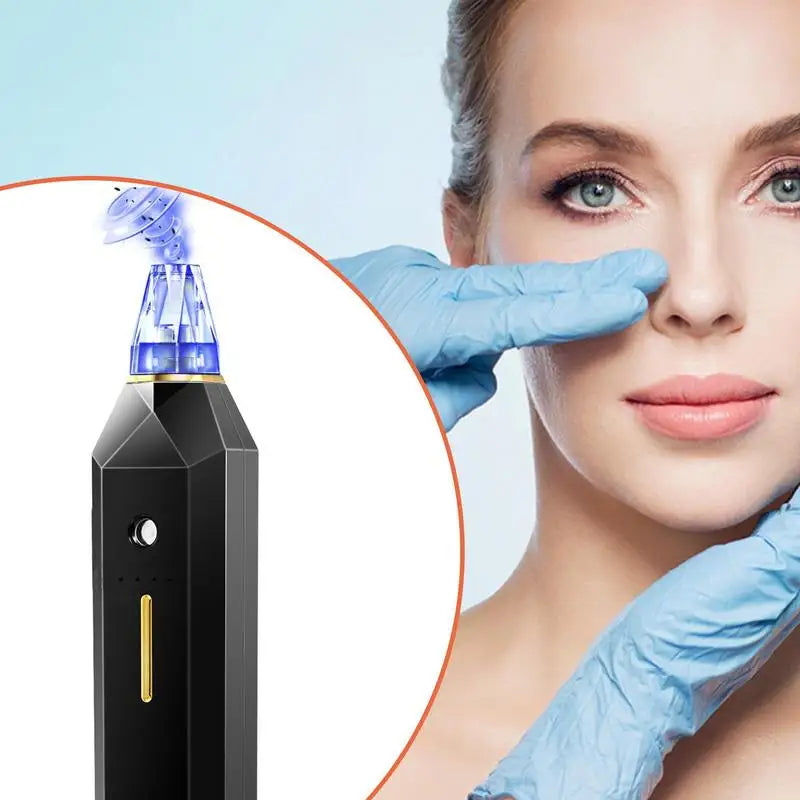 Electric Small Bubble Blackhead Remover USB Pore Acne Pimple Removal Vacuum Suction Face Exfoliator Tool  Facial Nose Cleaner
