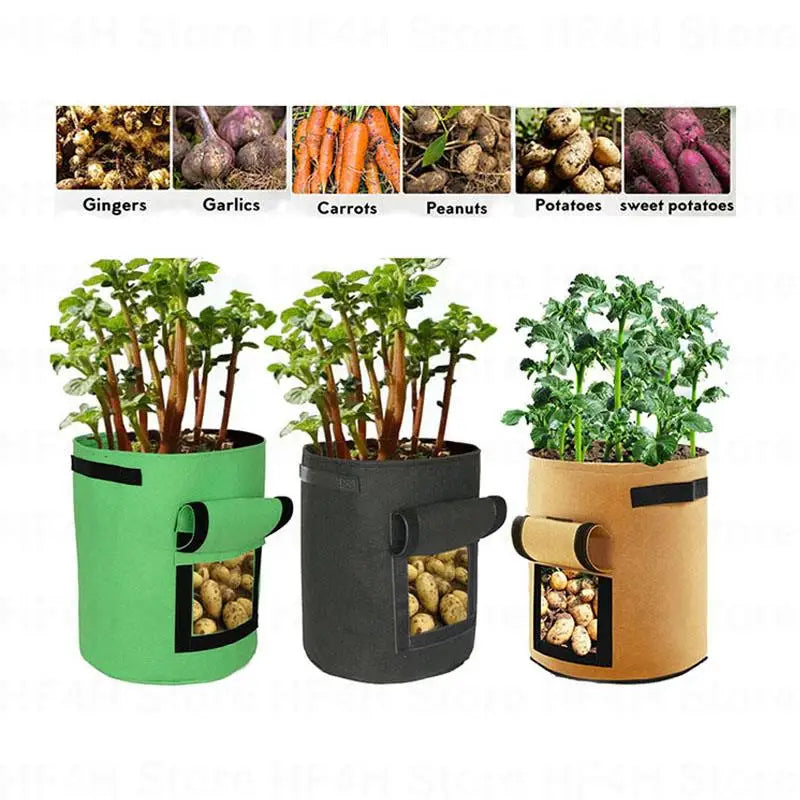 Potato Plant Grow Bags Nonwoven Fabric Pot Greenhouse Vegetable Growing Moisturizing Home Garden Tools