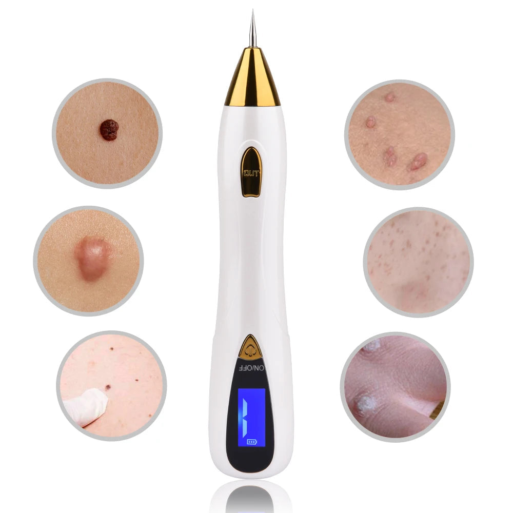 Mole Removal Pen Sweep Spot Wart Corn Dark Remover LCD Professional 9 Speed Skin Care Salon Beauty Tool