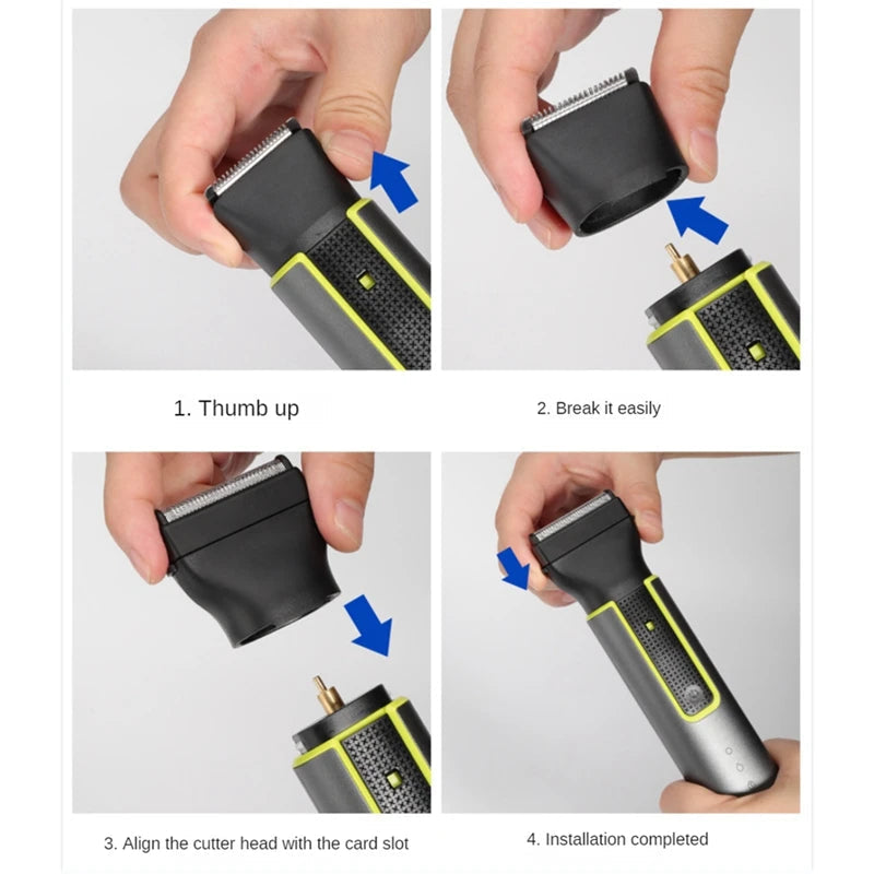 Cordless Rechargeable Hair Clipper & Trimmer Beard Trimmer For Men Adjustable Beard Trimmer With 4 Limit Combs Easy To Use