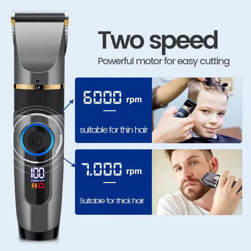 Professional Hair Trimmer Beard Trimmer Precision Trimmer Long Hair Trimmer IPX6 Waterproof Adjustable