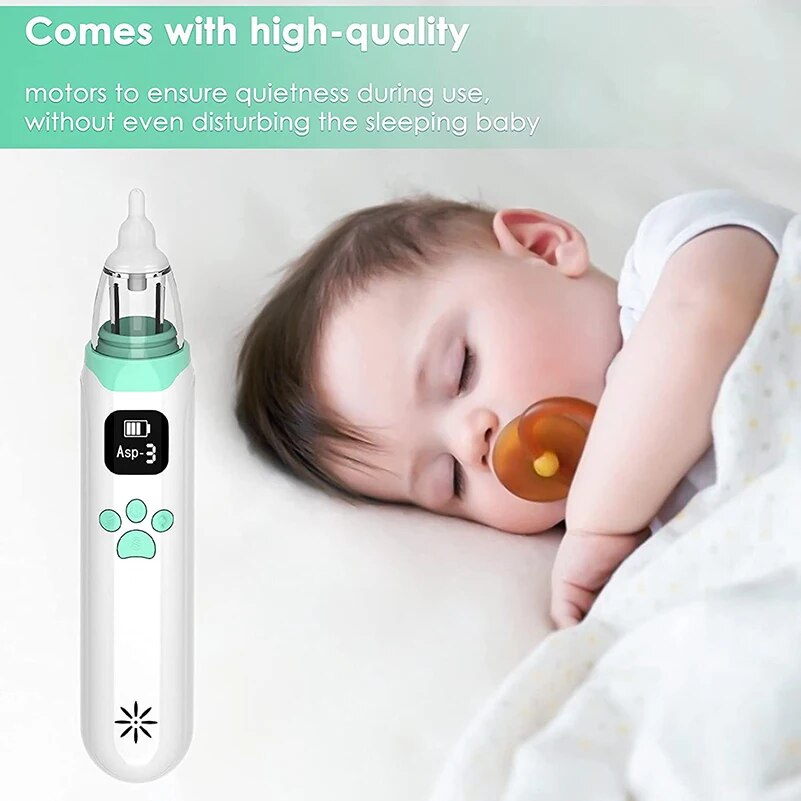 Electric Nasal Vacuum Cleaner Nasal Aspirator Newborn Hygiene Kit Mucus Runny Nose Inhaler teenager Healthy Care Stuff