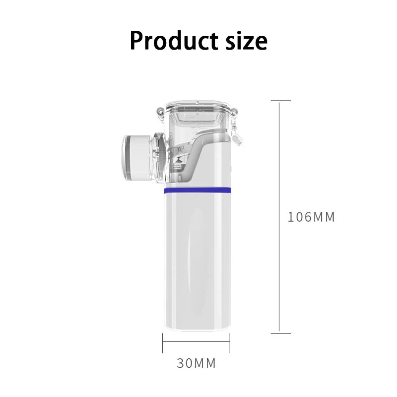 Portable Hand-held Micro Mesh Atomizer Household Adult Compression Atomizer Air Humidifier Ultrasonic Diffuser USB Connection