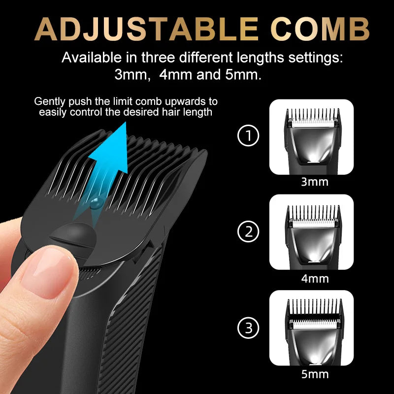 Groin Body Hair Trimmer Dual Head Skin Safe Trimmer Foil Blades Waterproof Wet Dry Groomer USB-C Rechargeable Ball Shaver