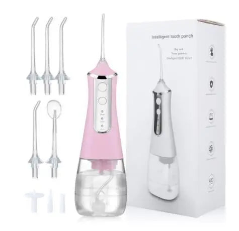 5 Modes Oral Irrigator USB Rechargeable Water Floss Portable Dental Water Flosser Jet 350ml Irrigator Dental Teeth Cleaner