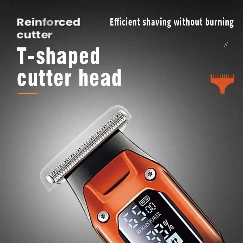 Hair Clipper Professional Barber Hair Trimmer LED Display Haircuts Machine for Salon Rechargeable Hair Trimmer