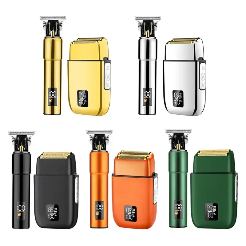 Multifunctional Whole Body Washing Hair Clipper Sets Men's Electric Shaver Digital Display Hairdresser Trimmer