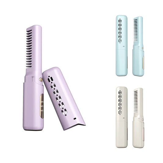 Mini Hair Straightener Professional Quick Heated Electric Hot Comb Multifunctional Straightener