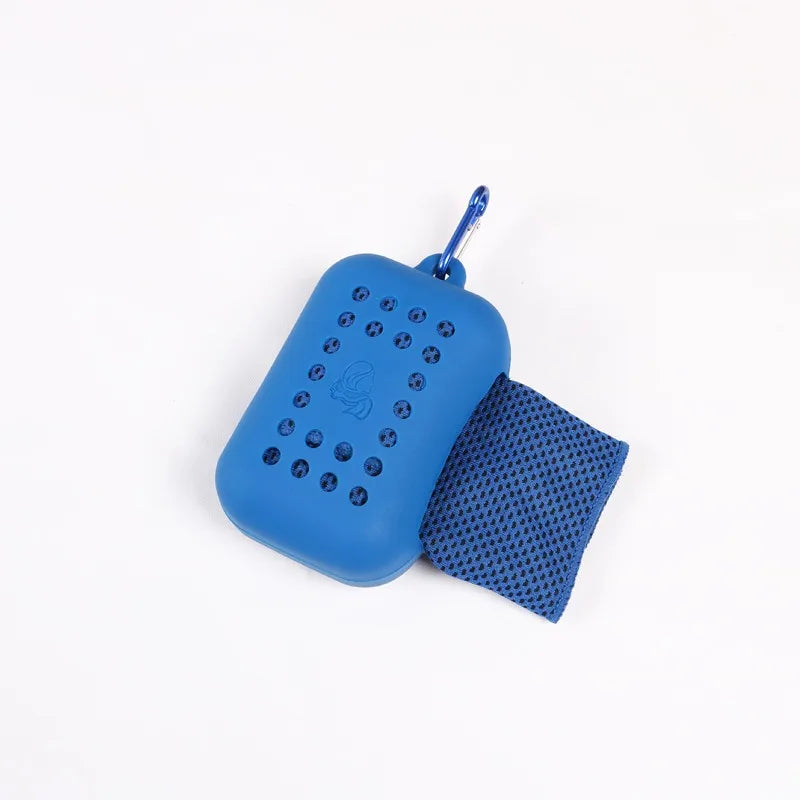 Small Silicond Ice Towel Cold Sports Cooling Ice Cold Towel Cycling Equipment Travel Yoga Bicycle Accessories Cycling Equipment