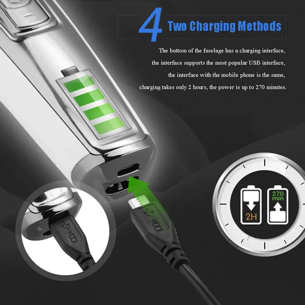 Professional Hair Clipper Beard Trimmer for Men Adjustable Speed LED Digital Hair Clipper Carving Clippers Electric Razor