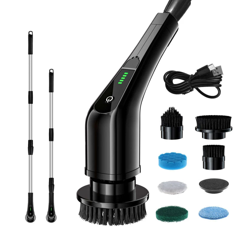 Electric Cleaning Brush 8 in 1 Multifunctional Household Wireless Rotatable Cleaning Brush For Bathroom Kitchen Windows Toilet