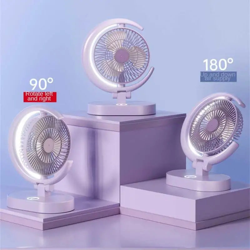 Mini Portable Fan Handheld USB Charging Fan Cooling Electric Fan 3 Speed Adjustment Powerful Dual Motor Outdoor Travel