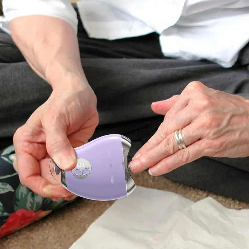 Electric Nail Cutter For People Mango Shape Toe Nails Cutter 3-Speed Double-Head Trimming Nail Sharpener Adults