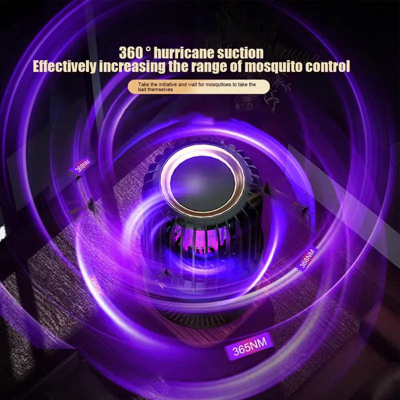 Fly Light Trap Portable Silent Fly Trap Lamp USB Rechargeable Fly Zappers For Home Fly Trap Fly Control Device For Patio