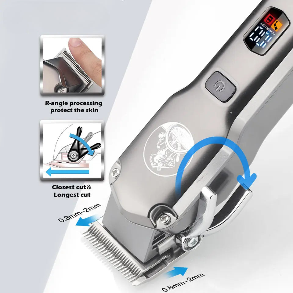 Waterproof Combo Set Professional Hair Trimmer Rechargeable Hair Clipper For Men Electric Hair Cutting Machine