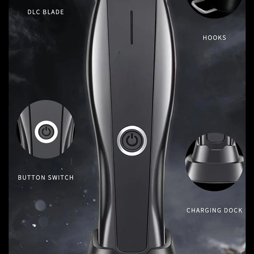 Professional Hair Trimmer Zero Gapped Cordless Rechargeable Edgers Clippers Electric Beard Trimmer Finish Cutting Machine