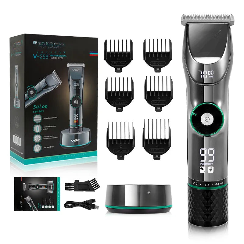 Hair Clipper Mens Beard Face Body Trimmer Professional Cordless Rechargeable Hair Cutter Kit Barber Shop Strong Power Clipper