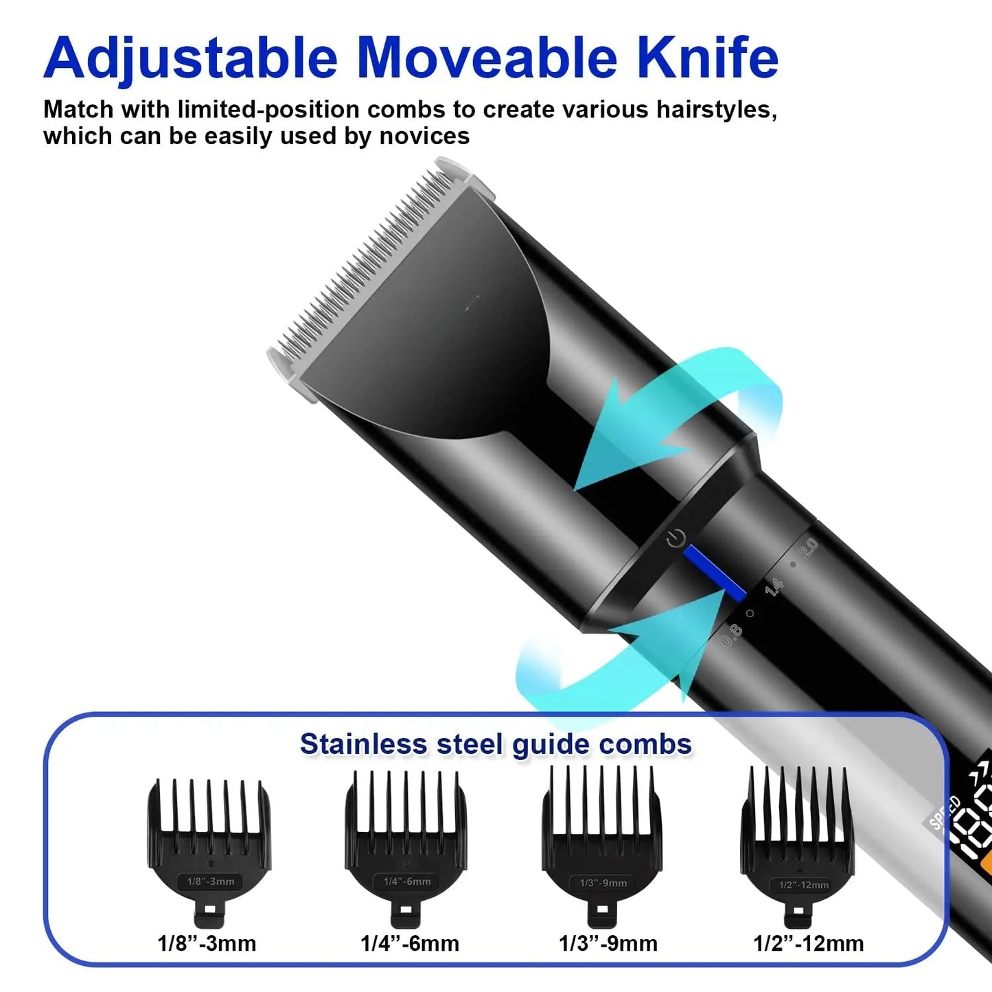 Electric Hair Clipper Machine Rechargeable Kid Hair Clipper Tool Grooming Wireless Hair Clipper