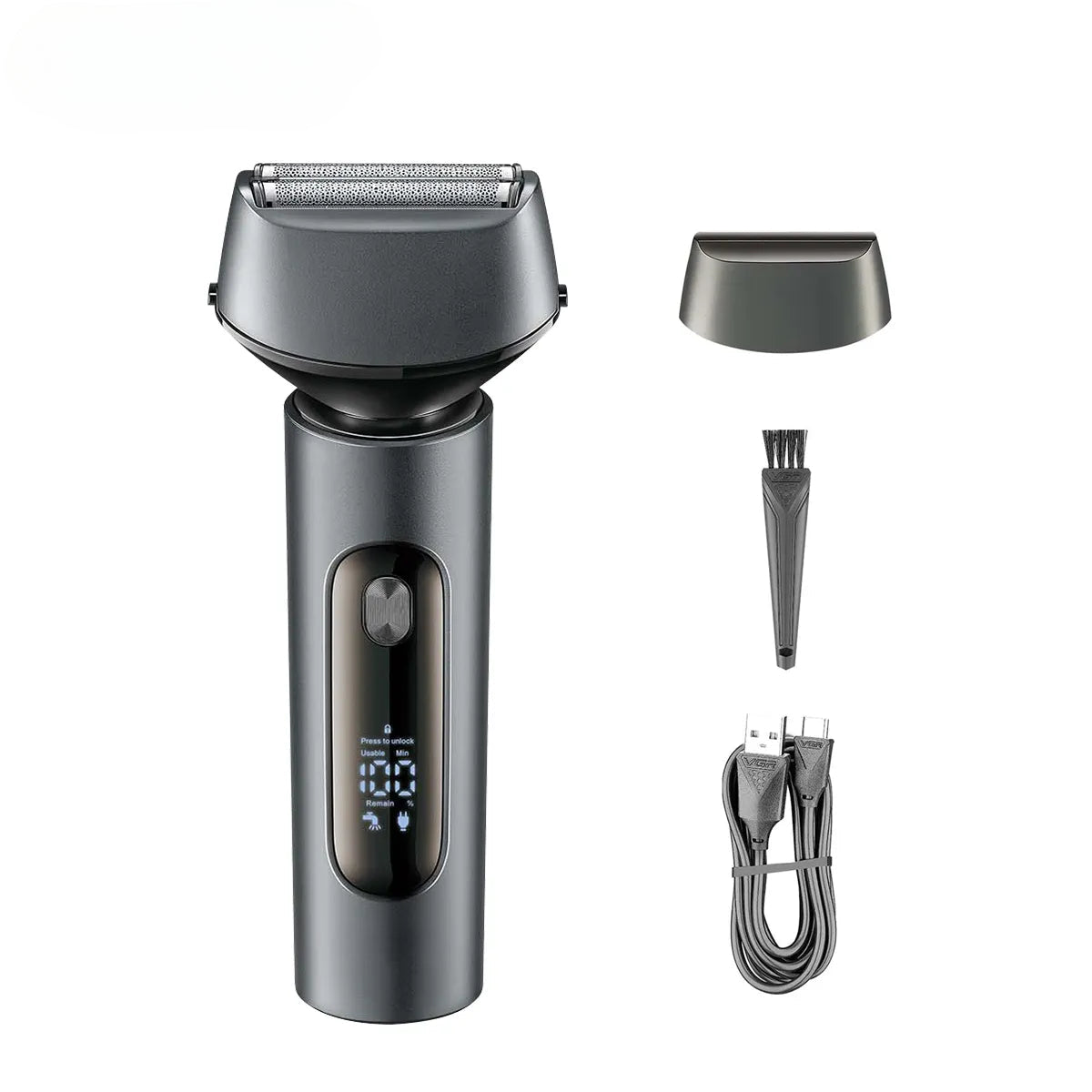 Electric Shaver Beard Trimmer Shaving Machine Trimmer for Men Razor Professional Electric Rechargeable IPX7 Washable