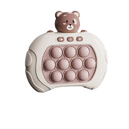 Quick Push Game Pop Up Fidget Bubble Electronic Pop Game Light Anti-Stress Toys For Adult Kids Gift With Box