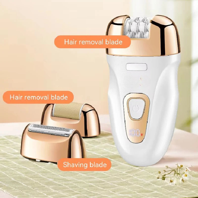 Women Electric Epilator Rechargeable Hair Remover Waterproof Callus Remover Women' Shaver For Legs Bikini Area