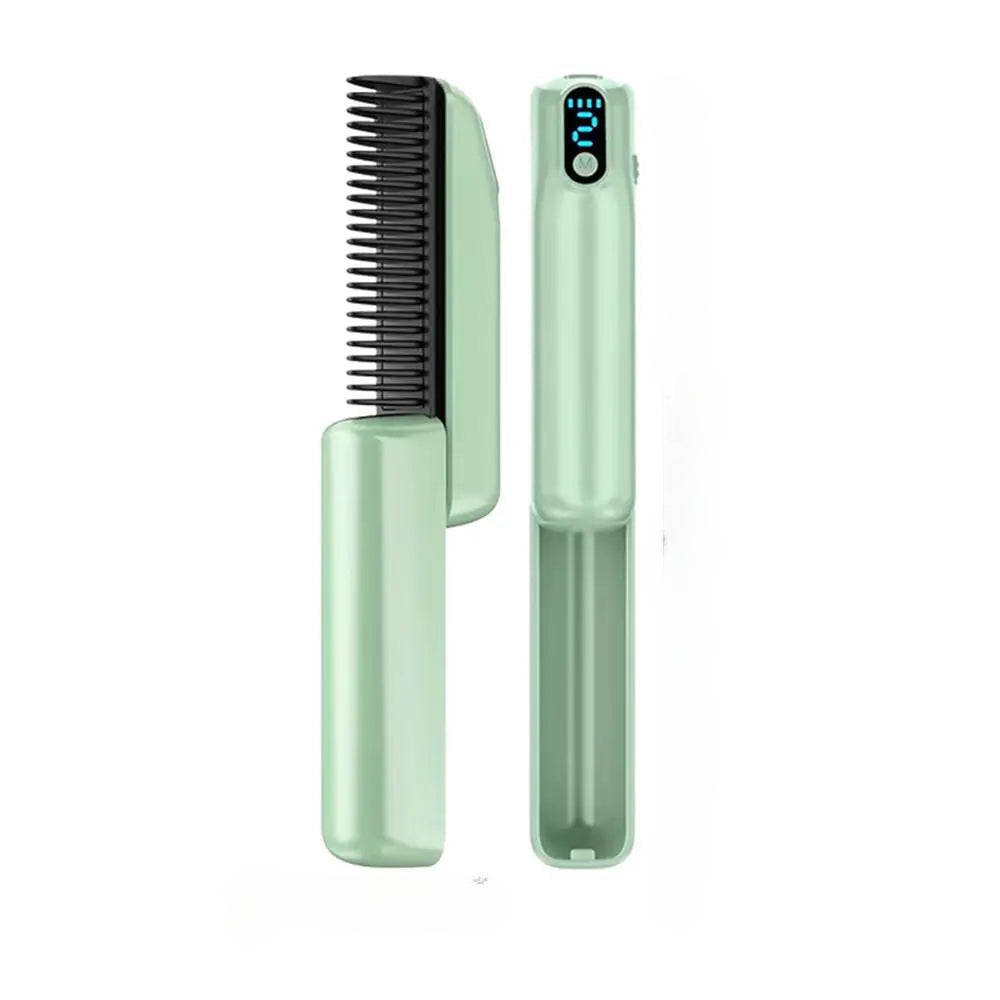 Negative Ion Hair Straightener Styling Comb Electric Hair Brush With Negative Ion LED Display 30s Fast Heating Constant