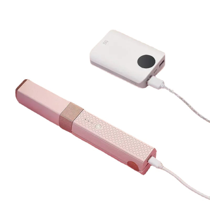 Professional Hair Curling Iron Mini Hair Straightener USB Recharge Wireless Ceramic Styling Tool Curler Flat Dry Straightener