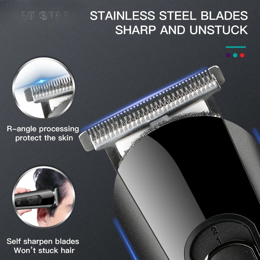 Hair Trimmer Cordless Hair Cutting Machine Electric Haircut Professional Hair Clipper Digital Display Trimmer for Men