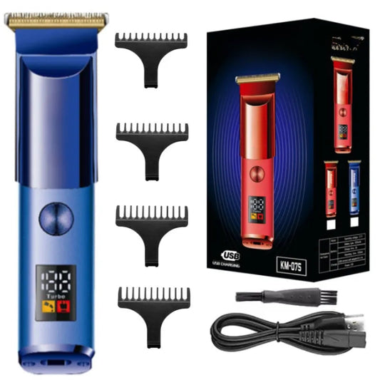 Professional Hair Trimmer For Men Electric Face Beard Body Hair Clipper Rechargeable LED LCD Hair Cutting Machine