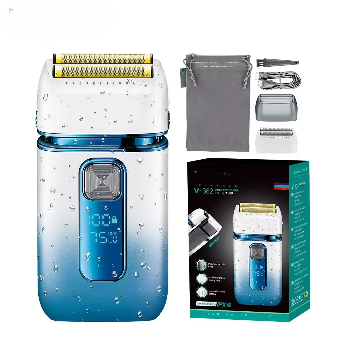 Professional Reciprocating Household Functional USB Rechargeable Full Body Waterproof Electric Full Trimmer