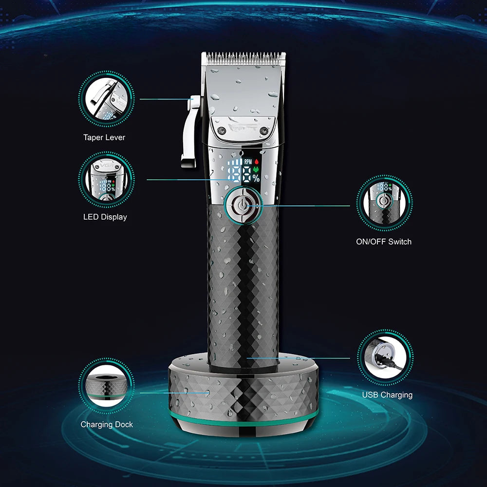 Professional Hair Clipper Men's Barber Beard Trimmer Rechargeable Hair Cutting Machine Hair Trimmer For Men Shaver Haircuter