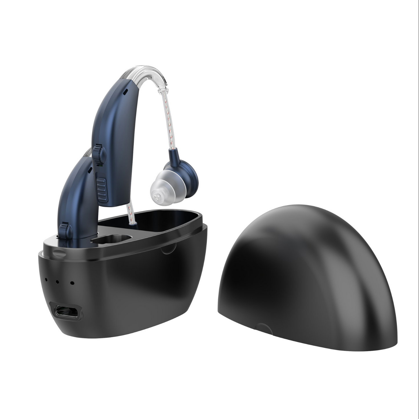 Portable Rechargeable Hearing Aid Sound Amplifier Charging Elderly Ear Hearing Aid for the Deaf Hearing Impaired