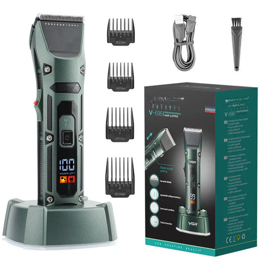Cordless Electric Adjustable Hair Trimmer For Men Professional Beard Hair Clipper Rechargeable Two Speed Motor Haircut Machine