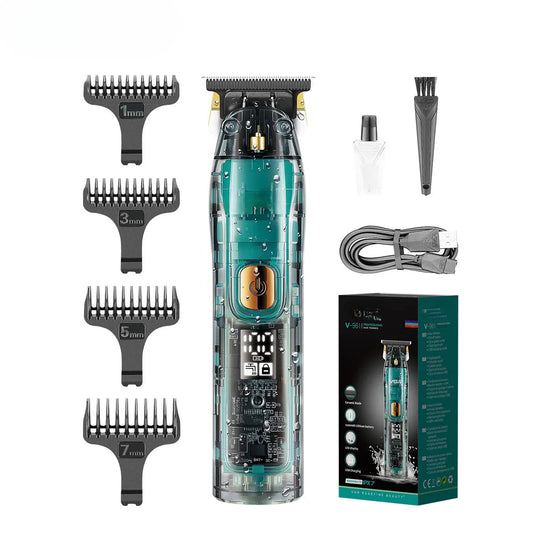 Hair Trimmer Professional Trimmer Rechargeable Hair Clipper Waterproof Hair Cutting Machine T-Blade Trimmer for Men