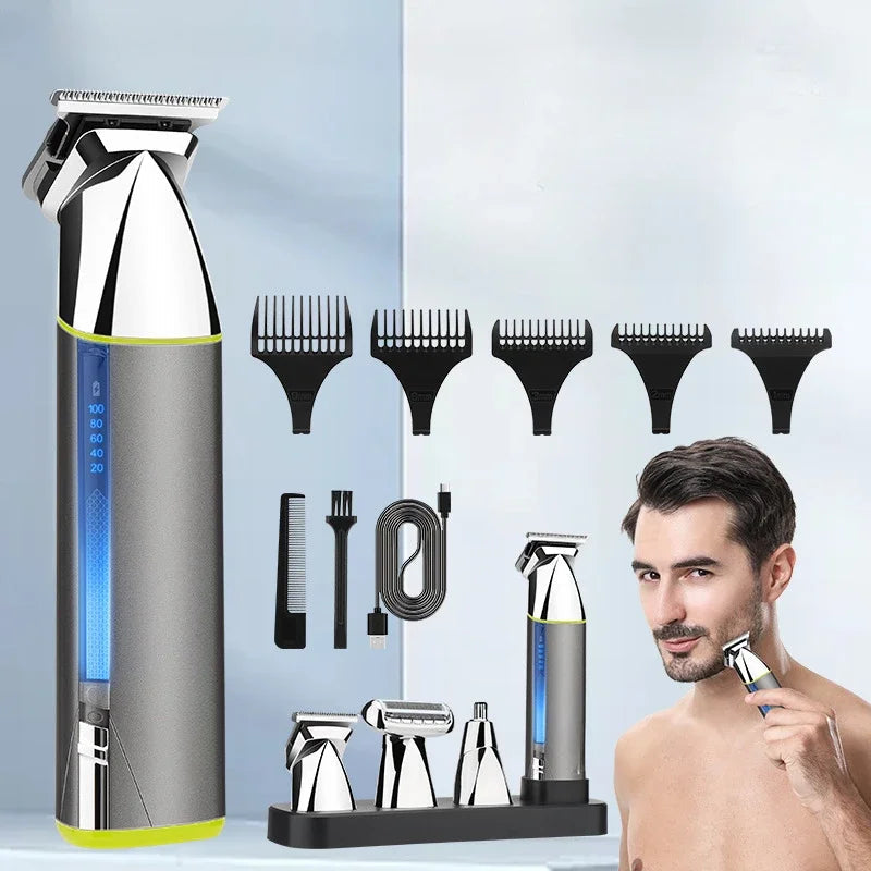 Multi-function Electric Shaver for Men Home Hair Clipper Set Nose Hair Trimmer for Men