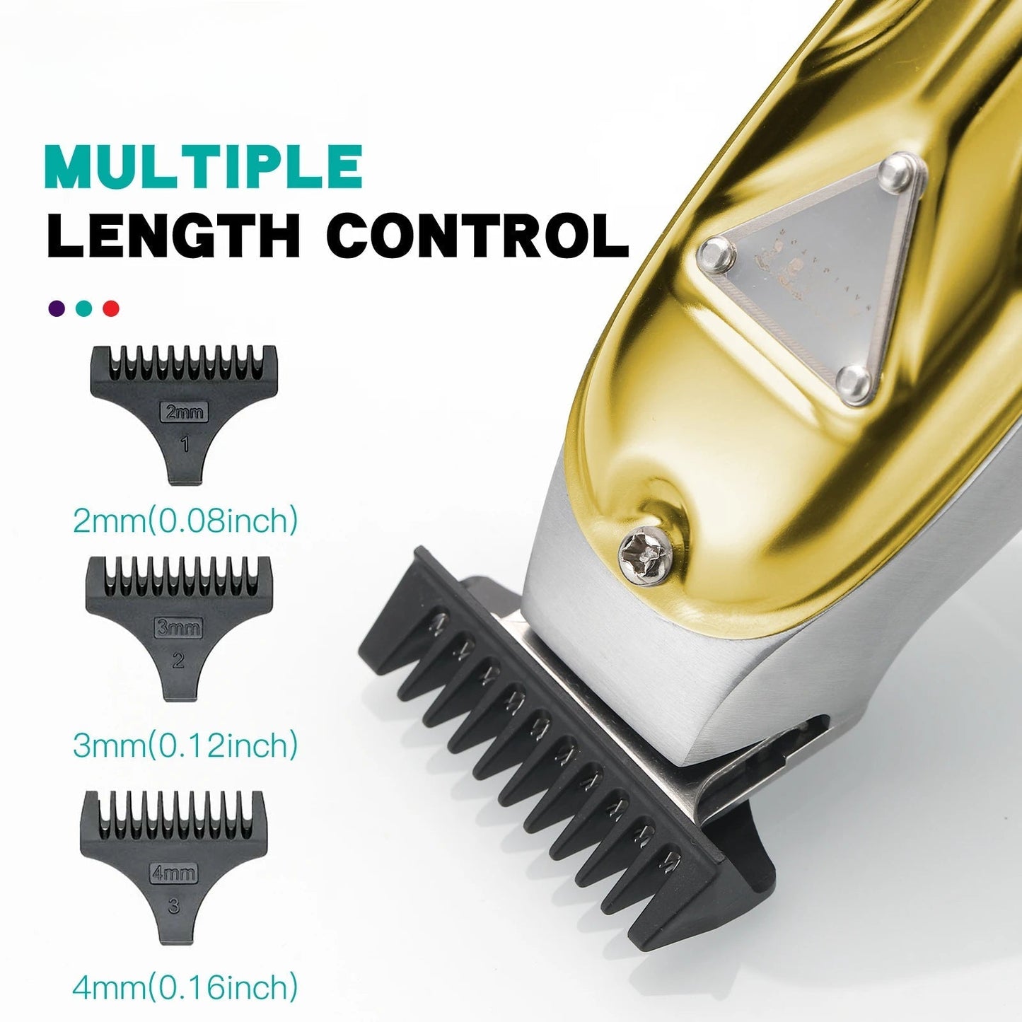 Hair Trimmer Cordless Hair Clipper Rechargeable Barber Professional Hair Cutting Machine Bald Head Trimmer for Men